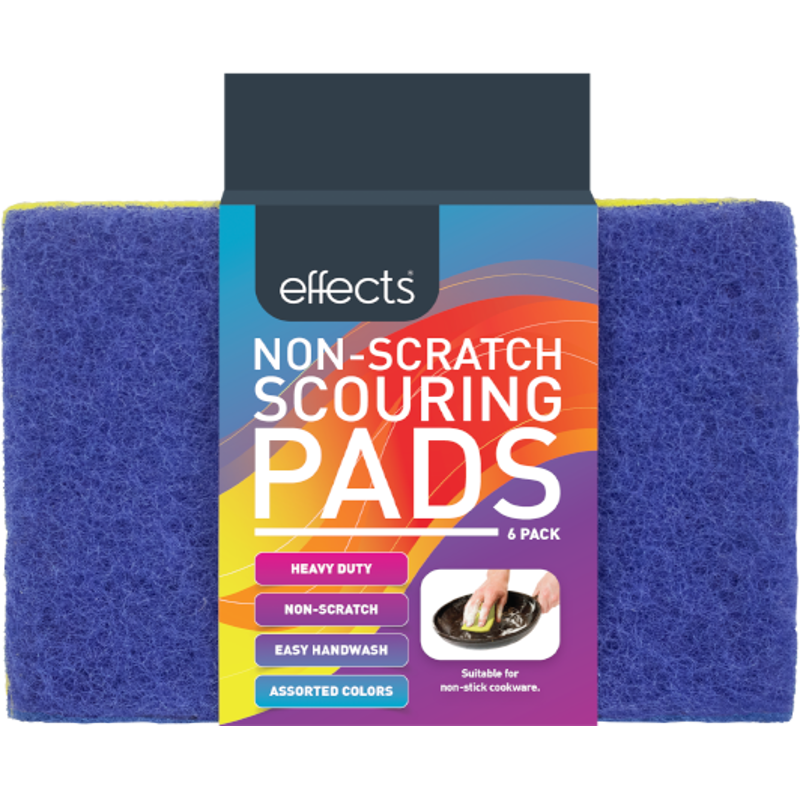 Effects Non Scratch Scouring Pads 6pk