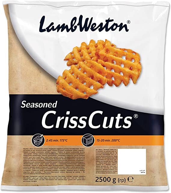 Lamb Weston Frozen Seasoned Potato Criss Cuts 2.5kg