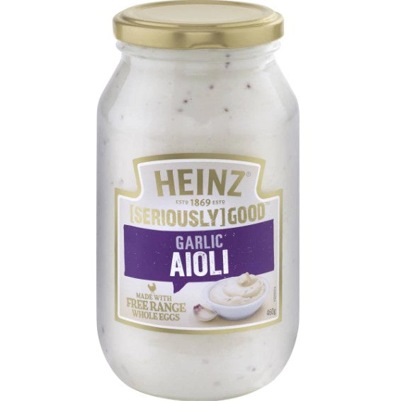 Heinz Seriously Good Garlic Aioli Jar 460g