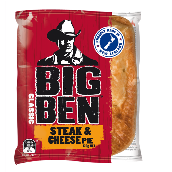 Big Ben Classic Steak & Cheese Pie 170g