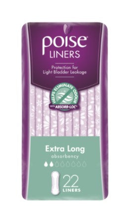 Poise Extra Long Liners 22pk