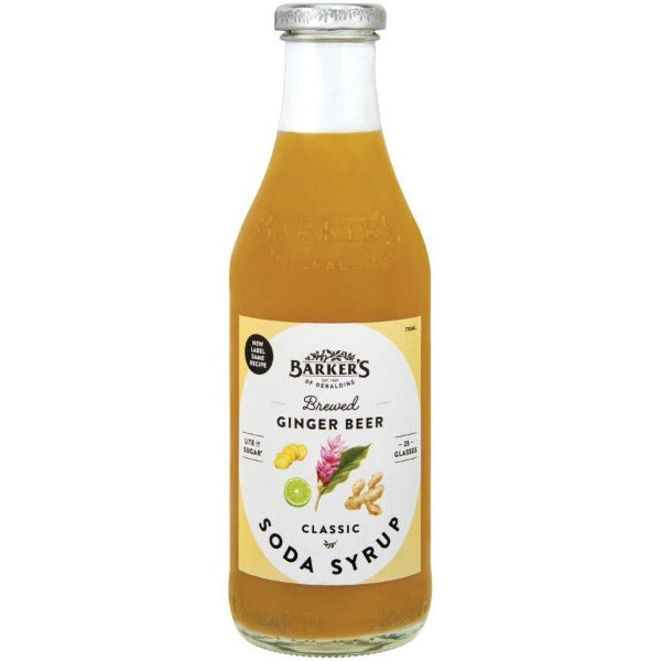 Barkers Ginger Beer Syrup 710ml