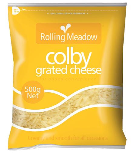 Rolling Meadow Grated Cheese Colby 500gm