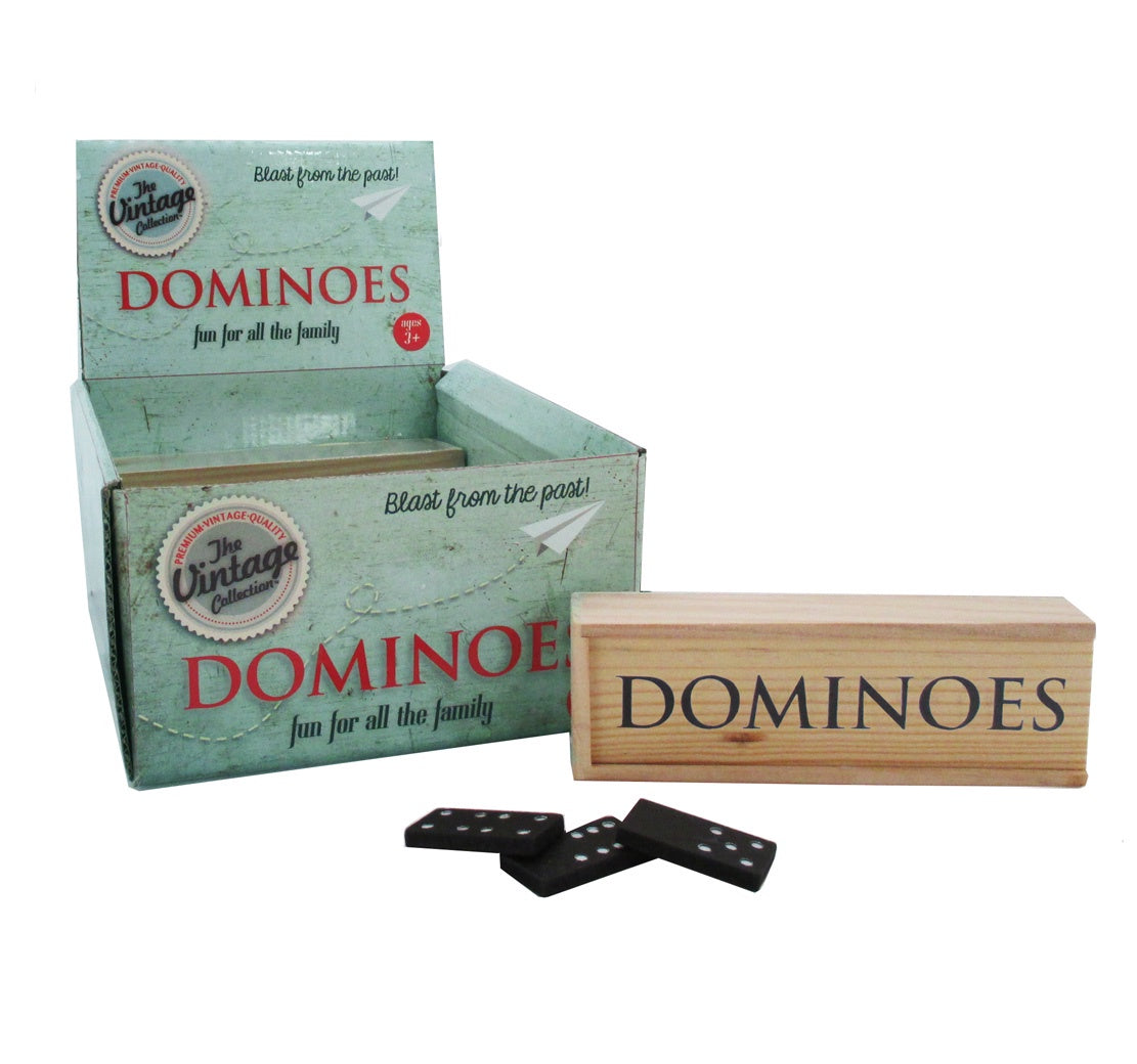 The Vintage Collection Dominoes Set In Wooden Box