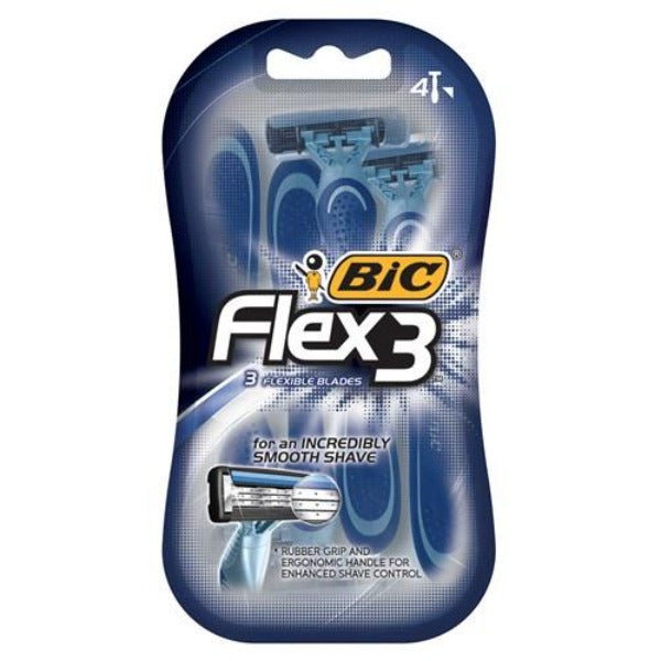 Bic Flex 3 Disposable Shavers Men 4pk