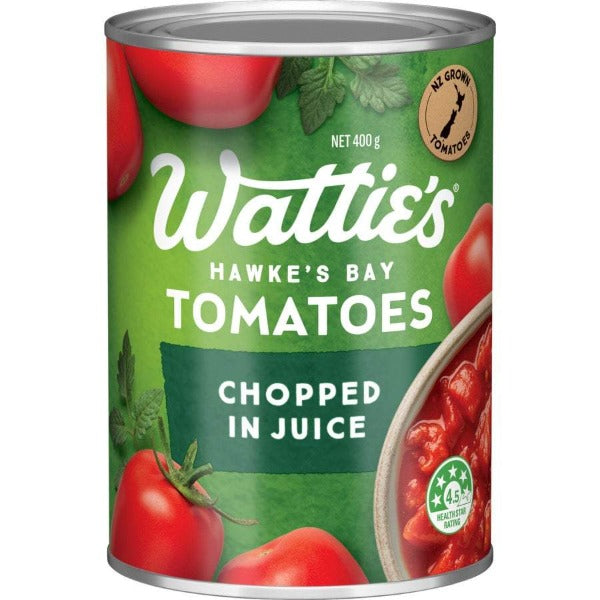 Watties Tomatoes Chopped in Juice 400g