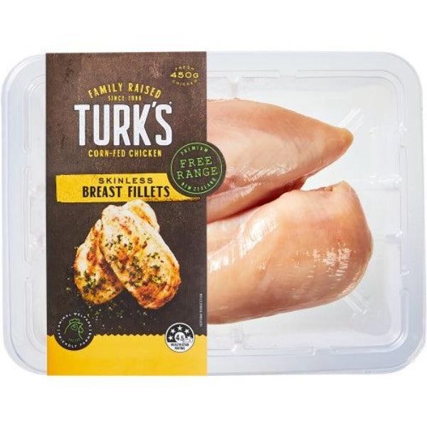 Turks Chicken Thigh Fillets Skinless 450gm