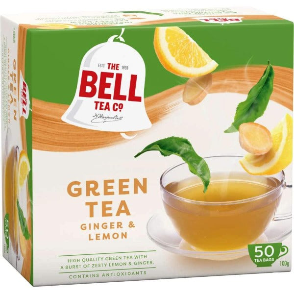 Bell Green Tea Zesty Lemon & Ginger Tea Bags 50pk