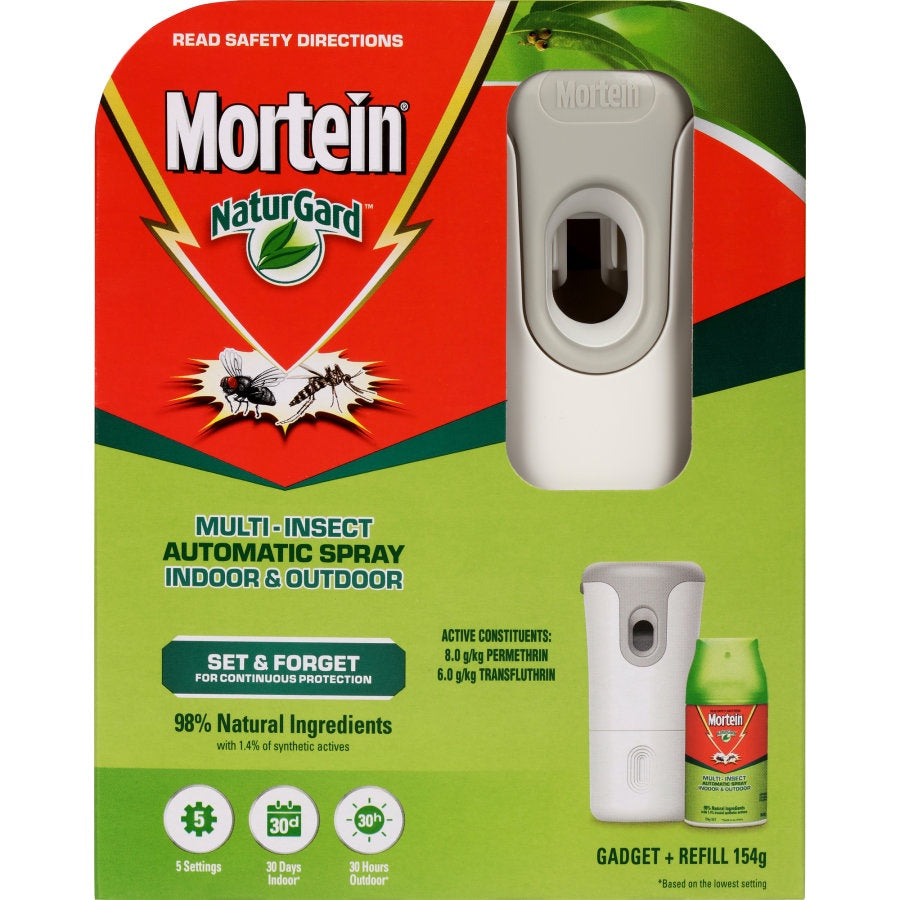 Mortein Naturgard Automatic Indoor & Outdoor Insect Control Gadget & Refill 154g