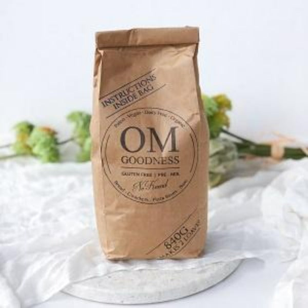 OM Goodness No Knead Bread Mix 2 Loaf Bag 840gm