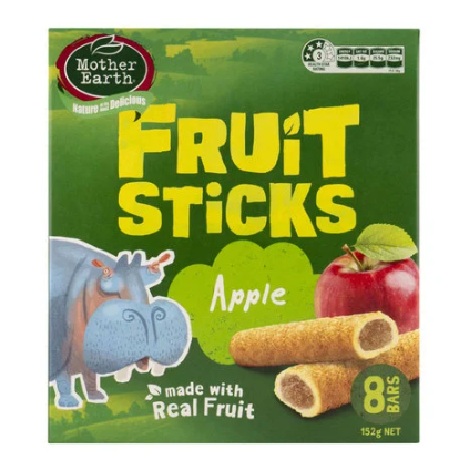 Mother Earth Fruit Sticks Apple 152g
