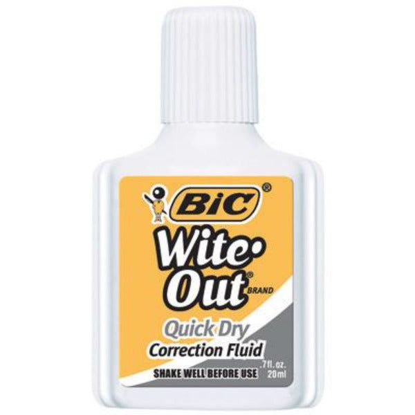 Bic Wite Out Correction Fluid Quick Dry