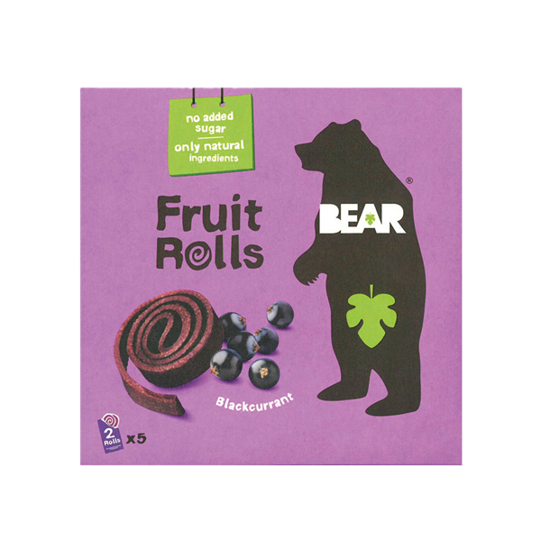Bear Fruit Rolls Black Currant 20g Multipack