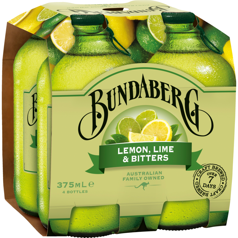 Bundaberg Lemon Lime & Bitters Drink 4pk x 375ml