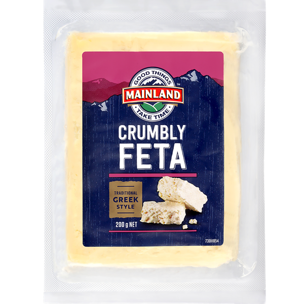 Mainland Crumbly Feta Cheese Block 200g