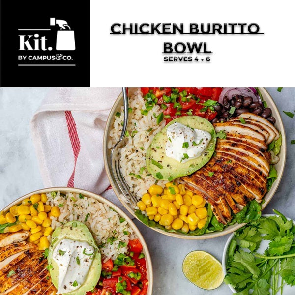 Chicken Buritto  Bowl Meal Kit - 4 - 6 Person