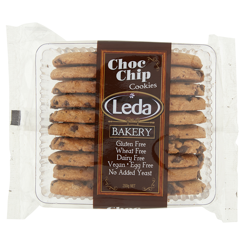 Leda Gluten Free Choc Chip Cookies 250g