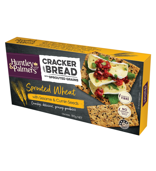Huntley & Palmers Sprouted Wheat Cracker Bread Crackers 180g