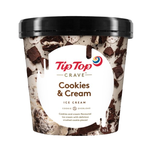 Tip Top Crave Cookies & Cream Ice Cream 1.2L