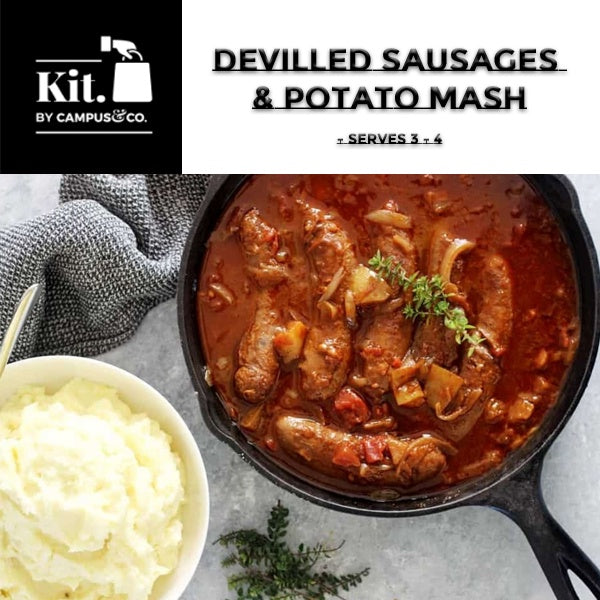 Devilled Sausages & Potato Mash Meal kit 3 - 4 Person
