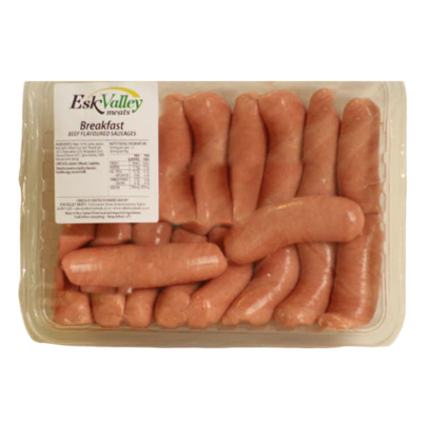 Esk Valley Meats Beef Flavoured Breakfast Sausages 500gm