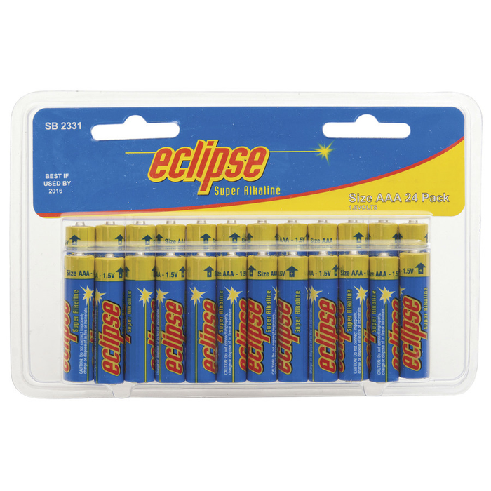 Eclipse Alkaline Batteries AAA x 24