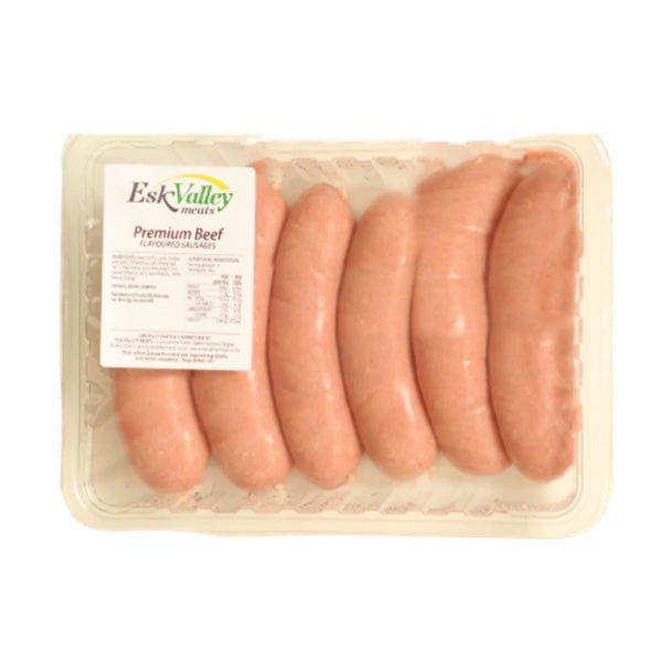 Esk Valley Meats Beef Flavoured Sausages 6pk