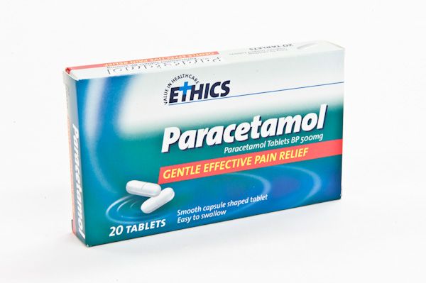 Ethics Paracetamol Capsules Oblong 500mg 20pk
