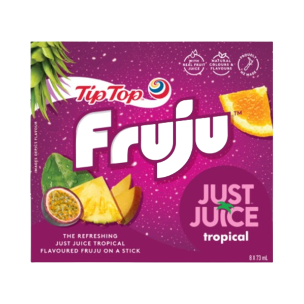 Tip Top Fruju Just Juice Tropical Ice Block 8pk x 73ml