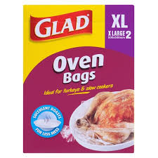 Glad Oven Bags Extra Large 500x500mm 2pk
