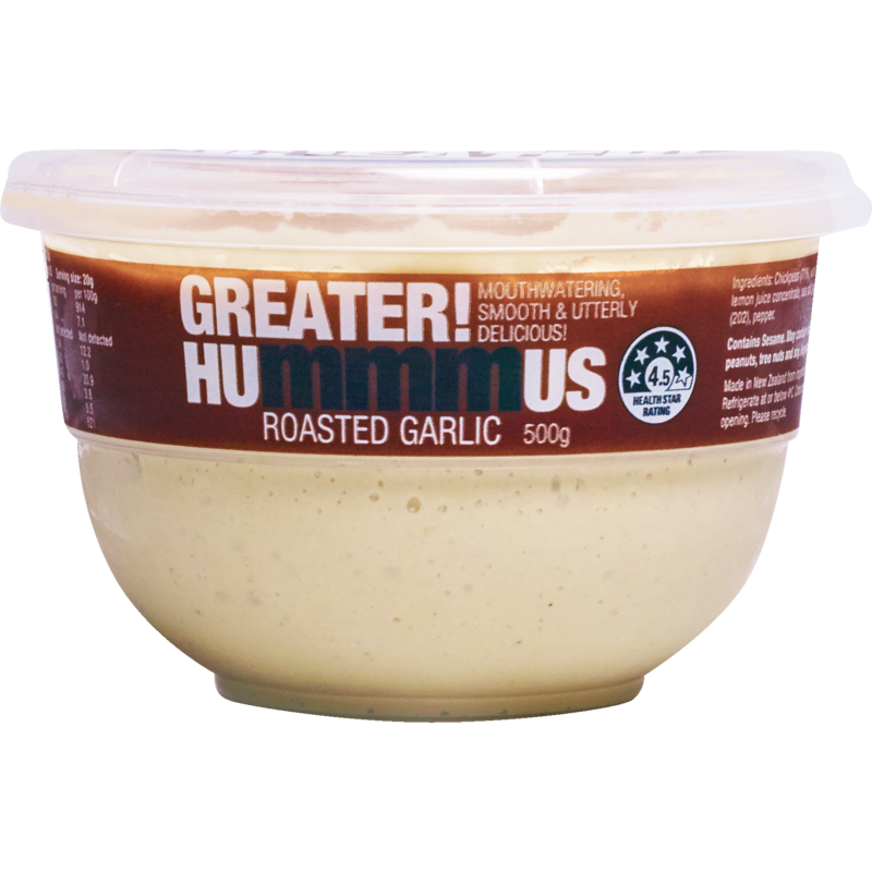 Greater Hummus Roasted Garlic 500g
