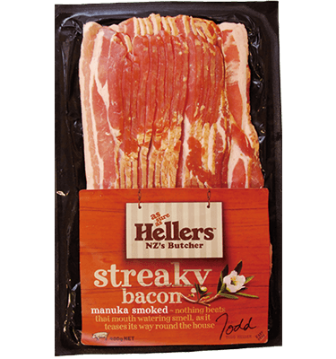 Hellers Streaky Bacon 400g