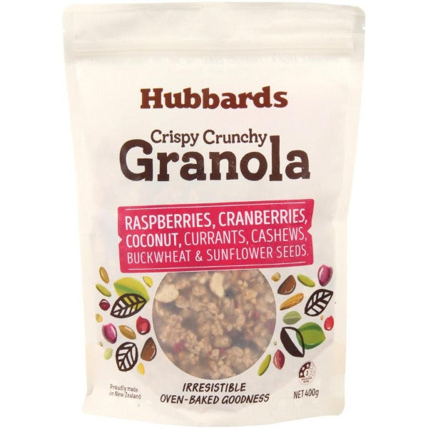 Hubbards Raspberry Cranberry & Coconut Granola 400gm