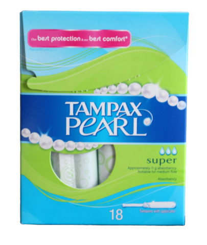 Tampax Tampons Super Pearl 18pk w/applicator