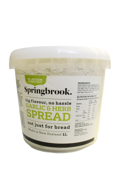 Springbrook Garlic & Herb Spread 1kg