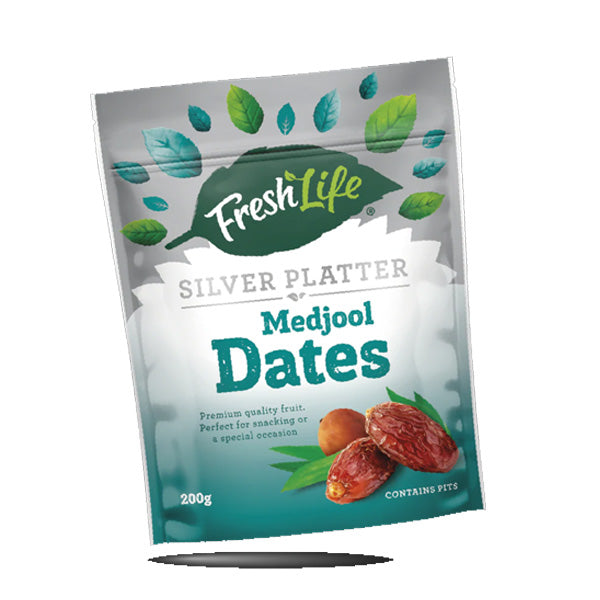 Fresh Life Silver Platter Unpitted Medjool Dates 200g