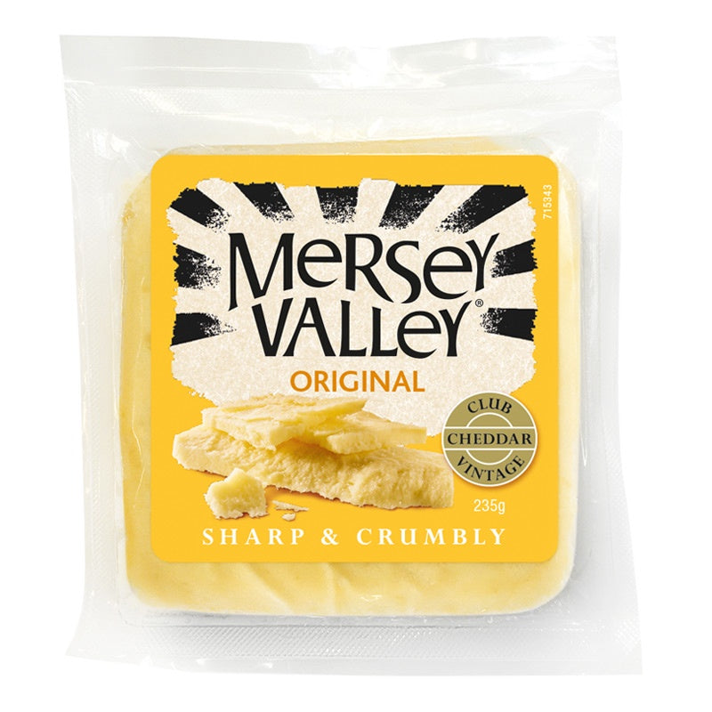 Mersey Valley Club Original Cheddar Cheese 235g