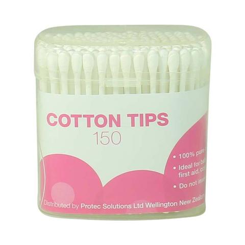 Protec Cotton Buds Double Ended Wooden Non Sterile 7.5cm 150pk