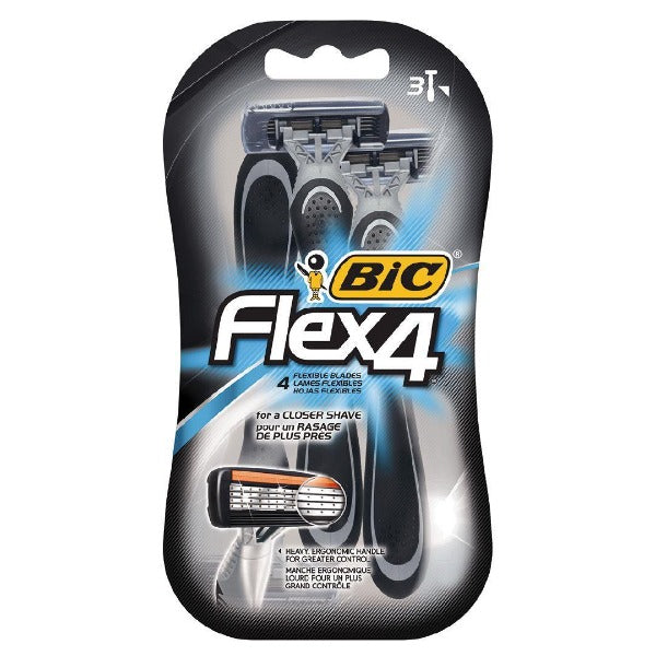 Bic Flex 4 Disposable Shavers 3pk