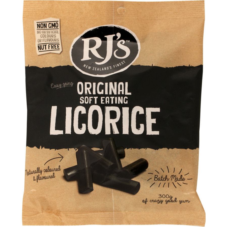 RJs Soft Eating Natural Licorice 300g