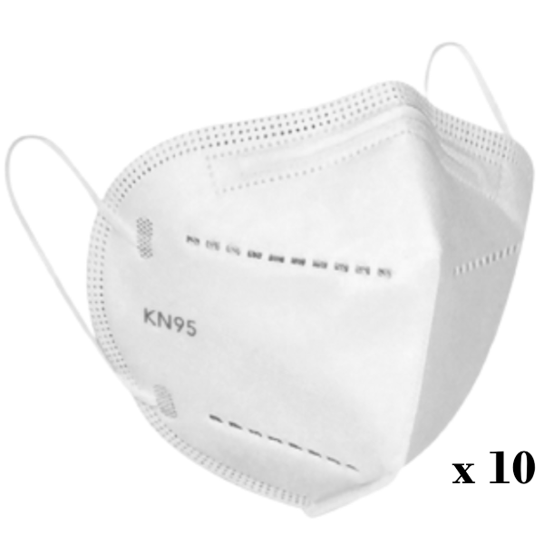 Respirator Mask Breathe Free KN95 Pk 10