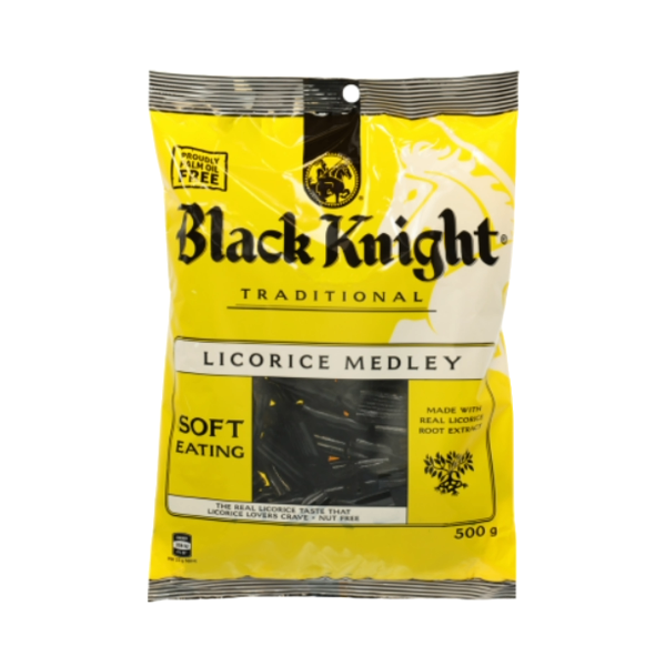 RJs Black Knight Traditional Licorice Medley 500g