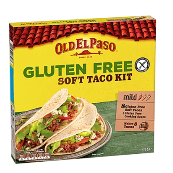 Old El Paso Gluten Free Mild Soft Taco Kit 418g