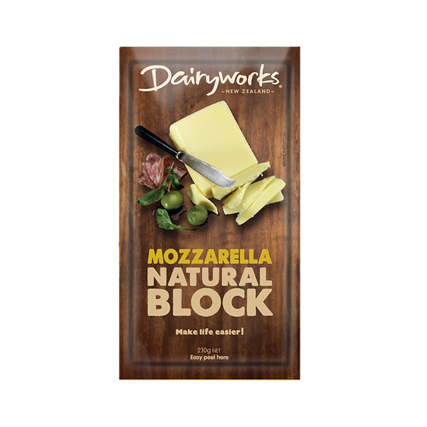 Dairyworks Mozzarella Natural Cheese Block 210g