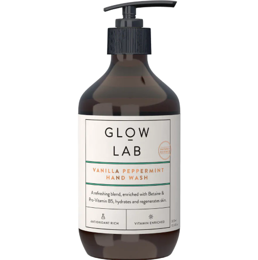 Glow Lab Hand Wash Vanilla & Peppermint pump 300ml