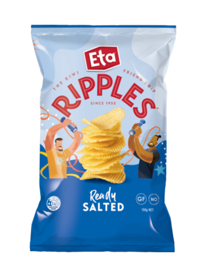 Eta Ripples Ready Salted Potato Chips 150g