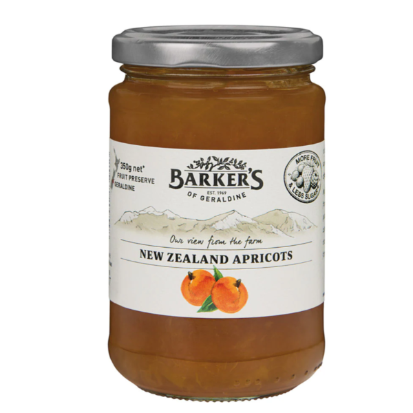 Barkers NZ Apricots Fruit Preserve 350g