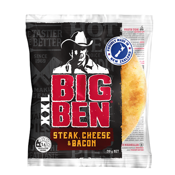 Big Ben XXL Steak Cheese & Bacon 210g