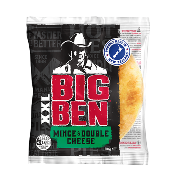 Big Ben XXL Mince & Double Cheese Pie 210g