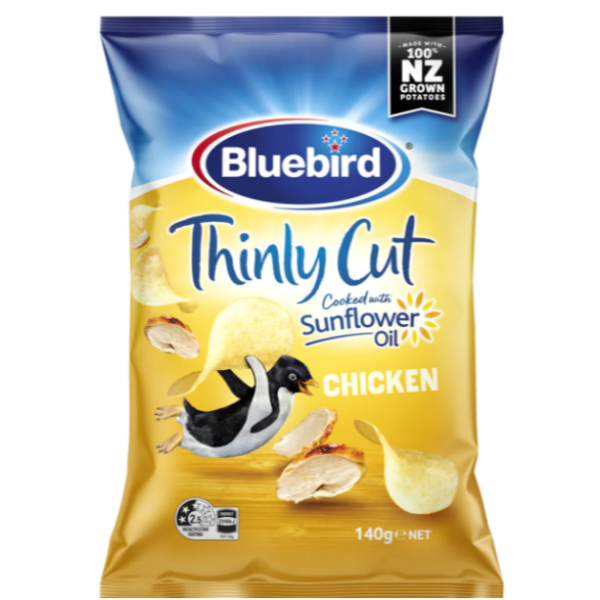 Bluebird Thinly Cut Chicken Chips 140g